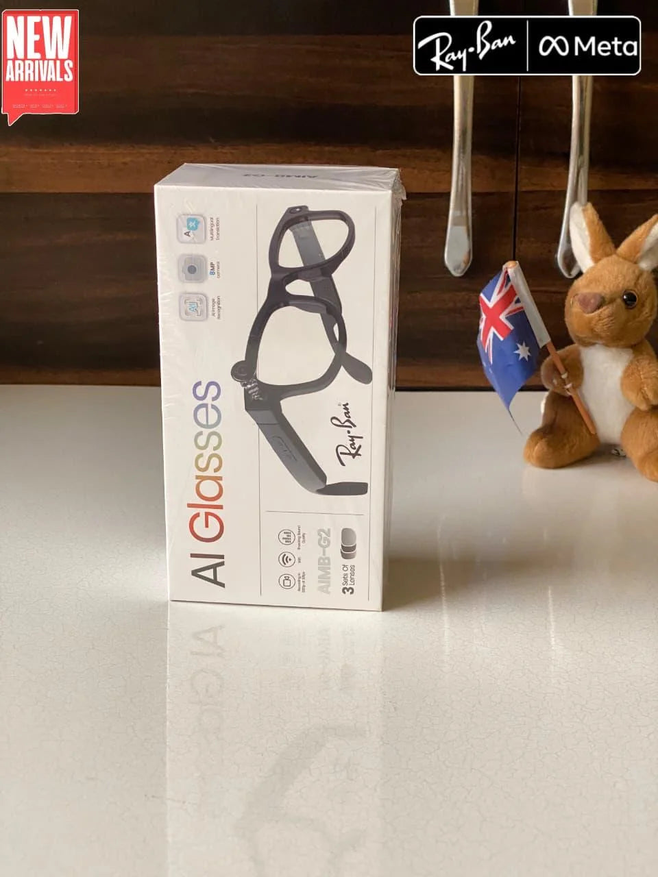 AI-Powered Smart Camera Glasses — Gen3 (3-Lens Model)