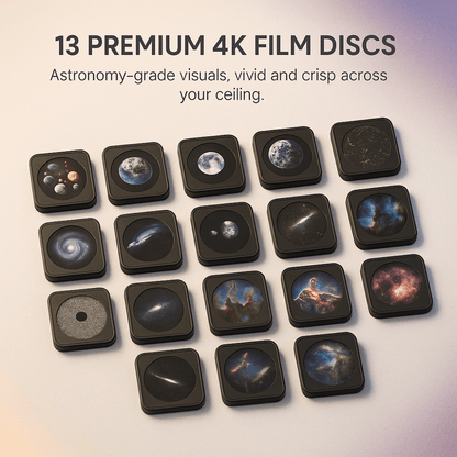 4K Galaxy Projector Bluetooth Speaker, 360° Rotation