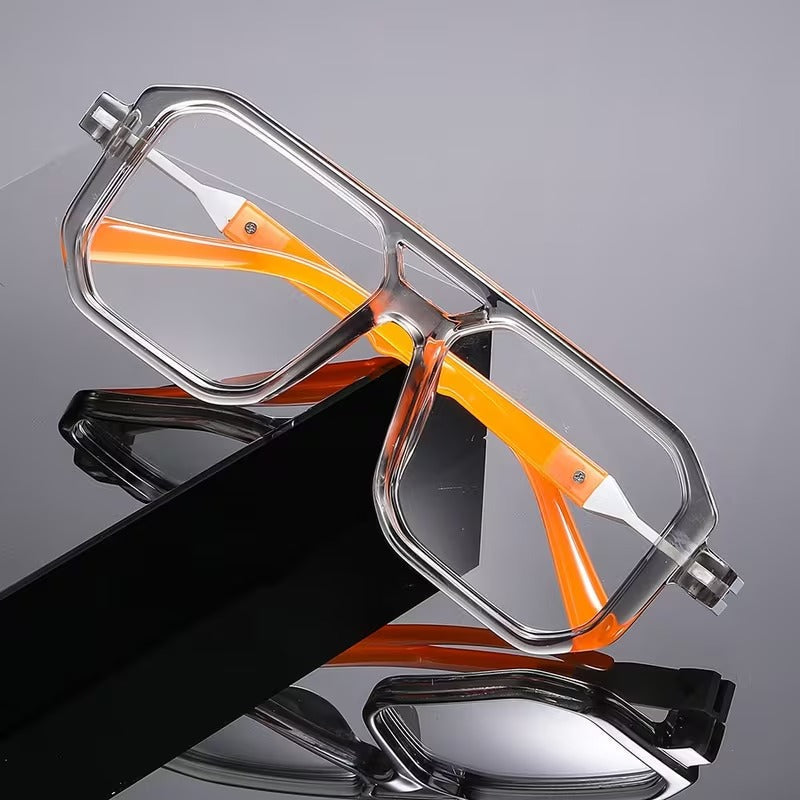 MJ 6125  WHITE GREY TRANSPERANT MENS UV-400 SUNGLASSES