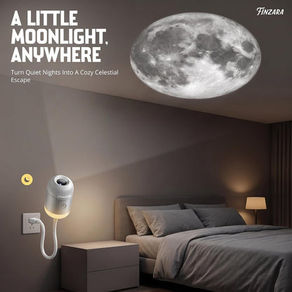 Mini Galaxy Projector Night Light — 24 Multi-Slide Starry Sky LED Lamp, USB Portable, 360° Rotating, Adjustable Brightness, Multiple Galaxy Scenes for Bedroom, Kids Room & Car Decor
