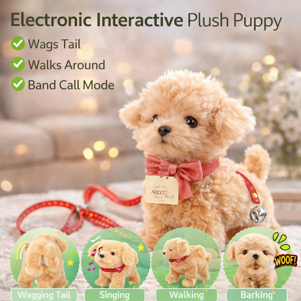 PawBuddy™ Plush Puppy AI - Interactive Toys