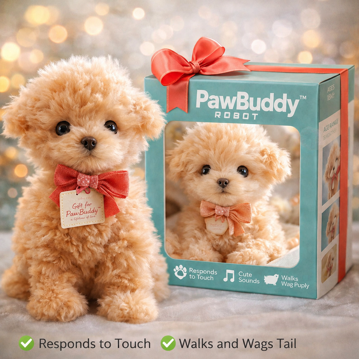 PawBuddy™ Plush Puppy AI - Interactive Toys