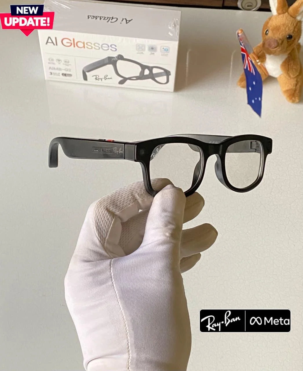 AI-Powered Smart Camera Glasses — Gen3 (3-Lens Model)