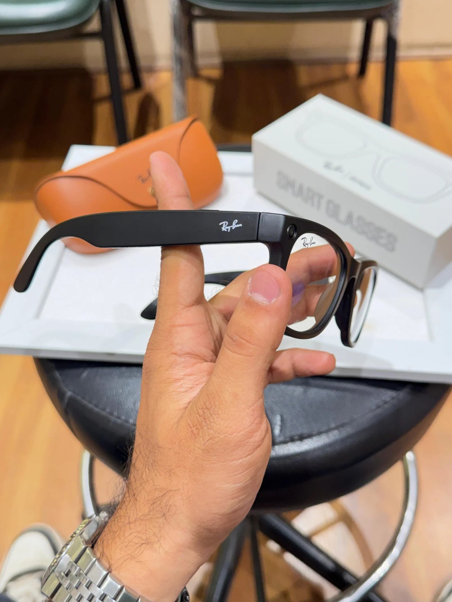 Premium Smart Glasses with AI Camera & Bluetooth Audio (Meta-Style Design)