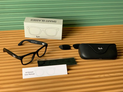 Premium Smart Glasses with AI Camera & Bluetooth Audio (Meta-Style Design)