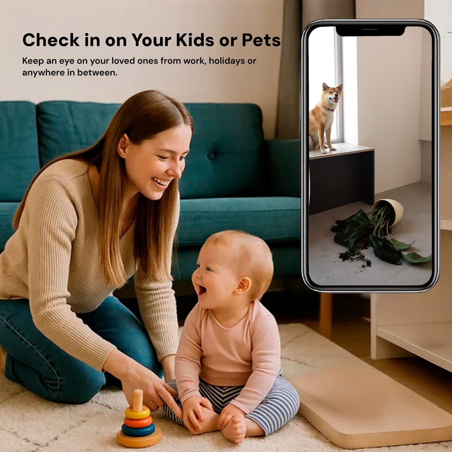 HOCO Wireless WiFi Camera with Audio Monitoring